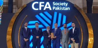 Marking Its 6th Consecutive Win, Meezan Bank Receives the ‘Best Bank of the Year – Large Size Banks’ Award from CFA Society Pakistan Meezan Bank award